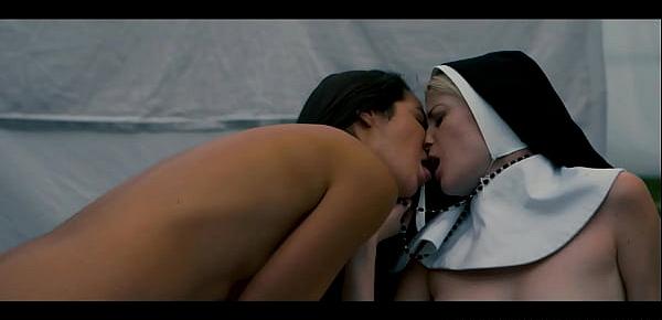  Lesbian teen fingered by sapphic nun